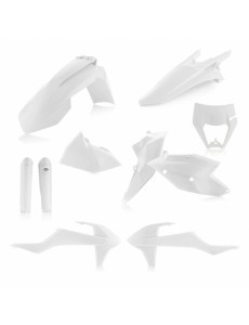 KIT PLÁSTICOS COMPLETO ACERBIS KTM EXC / EXC-F 2017 - 2019 BRANCO